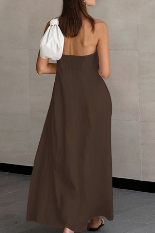 Strapless A-Line Casual Dress