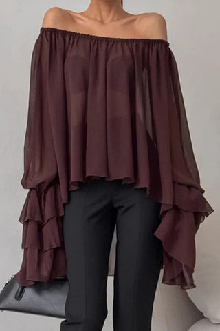 Off-Shoulder Ruffle Blouse