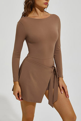 Long Sleeve Tennis Mini Dress