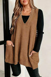 V-Neck Sweater Vest with Pockets