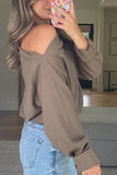 Off-Shoulder Casual Sweatshirt