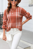 Plaid Patterned Sweater