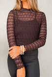 Layered Sheer Mesh Blouse