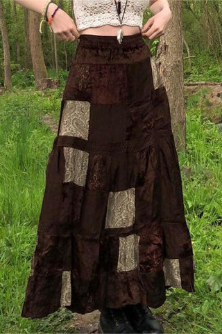 Patchwork Maxi Skirt