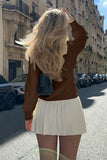 Button Front Long Sleeve Top