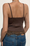 Lace Trim V-Neck Camisole