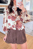 Button Down Floral Print Shirt