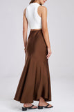 Elegant High-Waist Maxi Skirt
