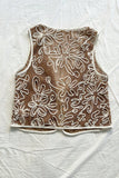 Floral Tie-Front Vest
