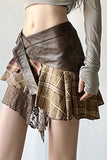 Asymmetrical Layered Mini Skirt