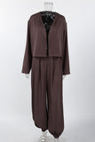 Chic Long Sleeve Pants Set