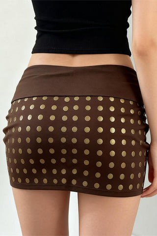 Studded Mini Skirt
