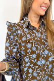 Floral Print Ruffled Dress