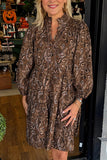 Paisley Print Casual Dress