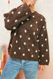 Polka Dot Knit Sweater