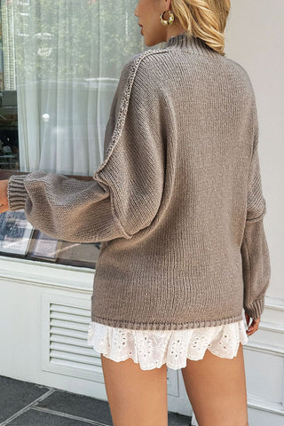 Casual Knit Sweater with Relaxed Fit