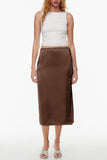 Wrap-Tie Midi Skirt