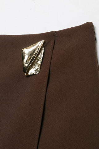 Stylish Skort with Metallic Accent