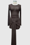 Elegant Draped Vacation Dress