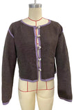 Button-Front Cropped Cardigan