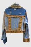 Frayed Patchwork Casual Jacket
