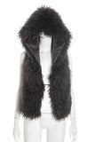 Hooded Faux Fur Vest