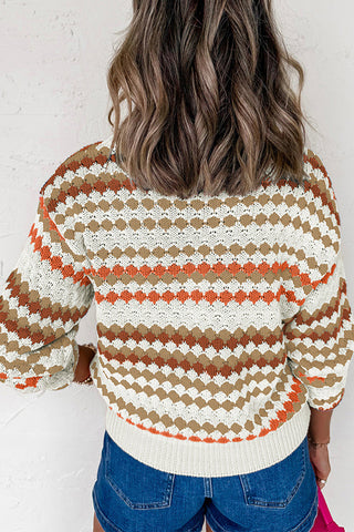 Striped Knit Sweater