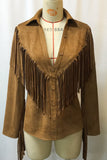 Fringe-Detail Western Jacket