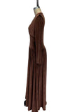 Elegant Pleated Maxi Dress