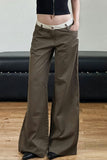 Wide-Leg Casual Pants