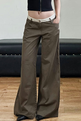 Wide-Leg Casual Pants