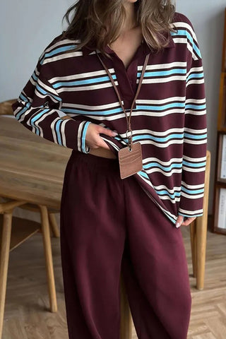 Classic Striped Polo Tee