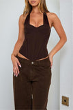 Halter Neck Corset Tank