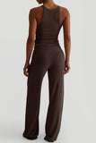 Ribbed Tank and Pants Set