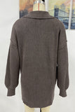 Button-Down Sweater Dress