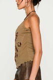 Sequin Butterfly Tank Top