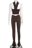Stylish Two-Piece Flare Pant Set