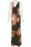 Sleeveless Maxi Casual Dress