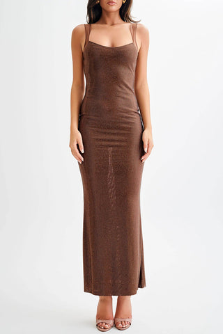 Elegant Sheer Evening Gown