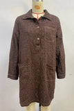 Button-Down Denim Dress with Pockets