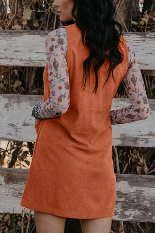 Sleeveless Shift Mini Dress