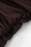 Knotted Shoulder Ruched Tank Top