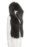 Hooded Faux Fur Vest
