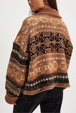Patterned Knit Cardigan