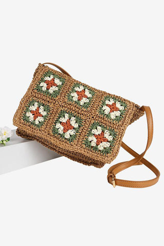Crochet Floral Pattern Bag Accessory