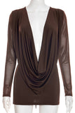 Deep V Evening Dress