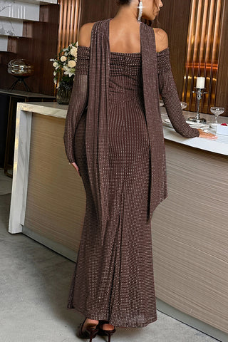 Off-Shoulder Maxi Dress