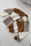 Stylish Oversized Cardigan with Pastel Stripes