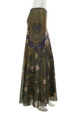 Elegant Patterned Maxi Skirt