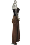 Strapless Sequin Evening Dress